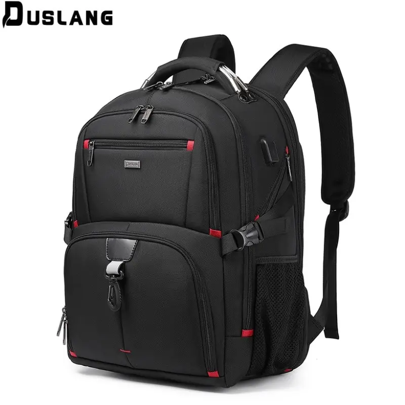 Multifunctional Men's Backpack Large Capacity Business Trip Computer Bag Burden Reduction Air Cushion Strap Backpack Student School Bag