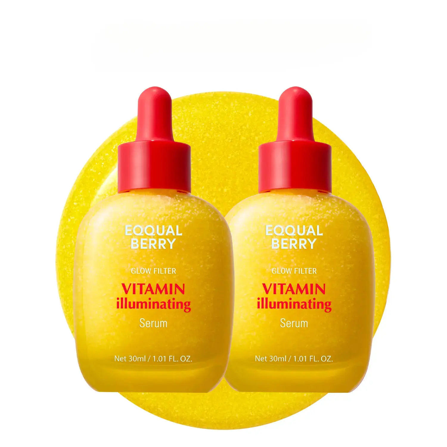 EQQUALBERRY Vitamin Illuminating Serum – Brightening Vitamin C Serum with Niacinamide |   Strengthens skin barrier |   Hydrates using Ceramide and Hyaluronic Acid, 1.01oz / 30ml Each