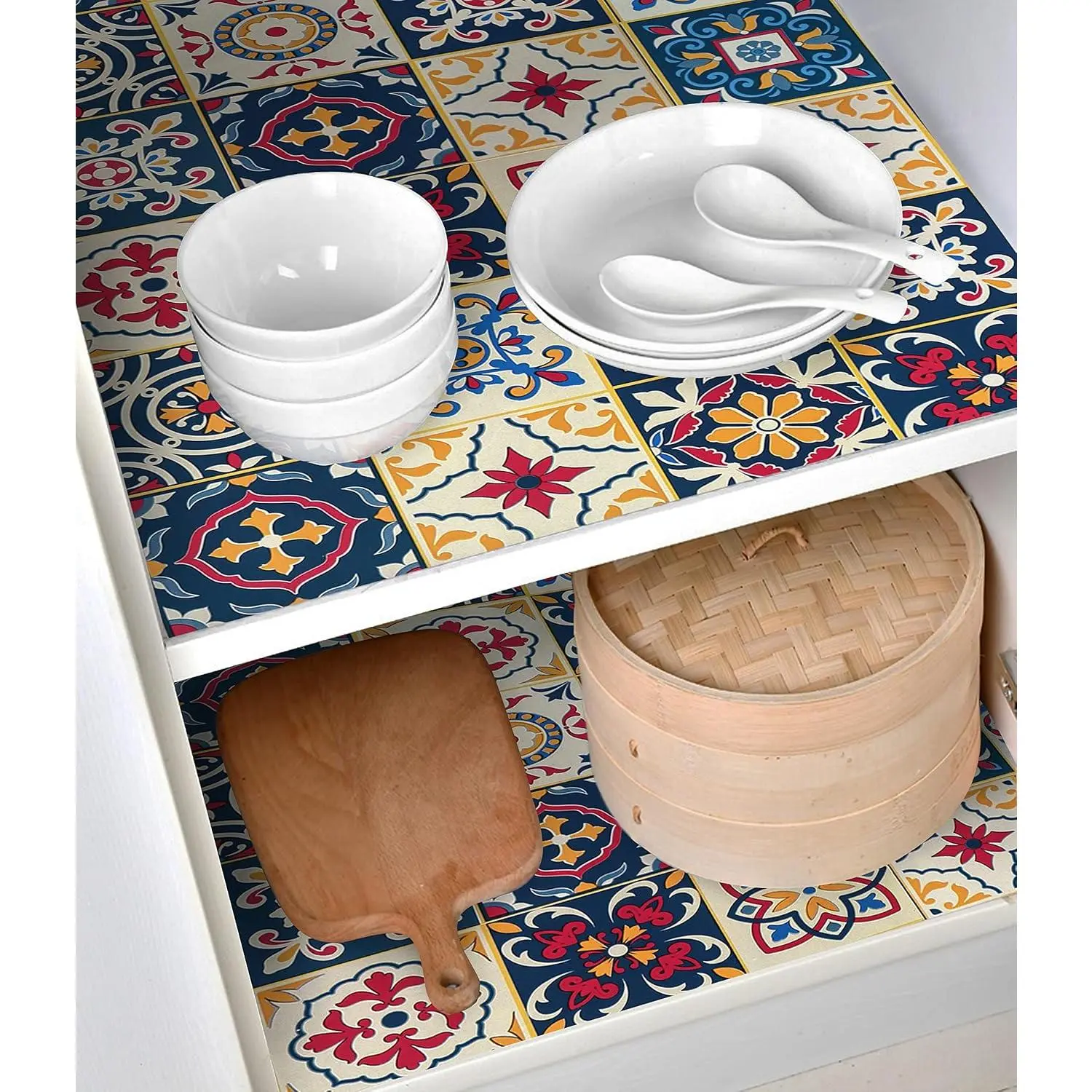 Contact Paper Cute Peel and Stick Wallpaper Adhesive Shelf and Drawer Liner for Countertops Shelves Drawer Shelf Paper Decor Kitchen Bookshelves 17.7"x118" Removable  Easy to Clean