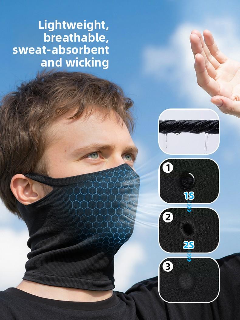 Spring and summer outdoor cycling mask, windproof cycling face mask, head cover for men and women, motorcycle head cover, breathable face shield