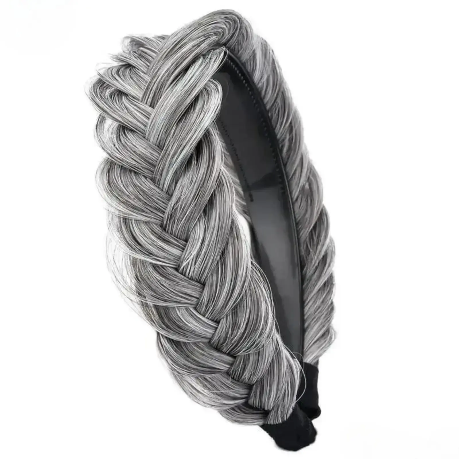 Stylish Fishbone Braid Headband, Elegant Luxe Hair Accessory. Voluminous top twisted design creates delicate hairstyles, trendy daily wear headband, a popular pick for summer styling and casual matching.