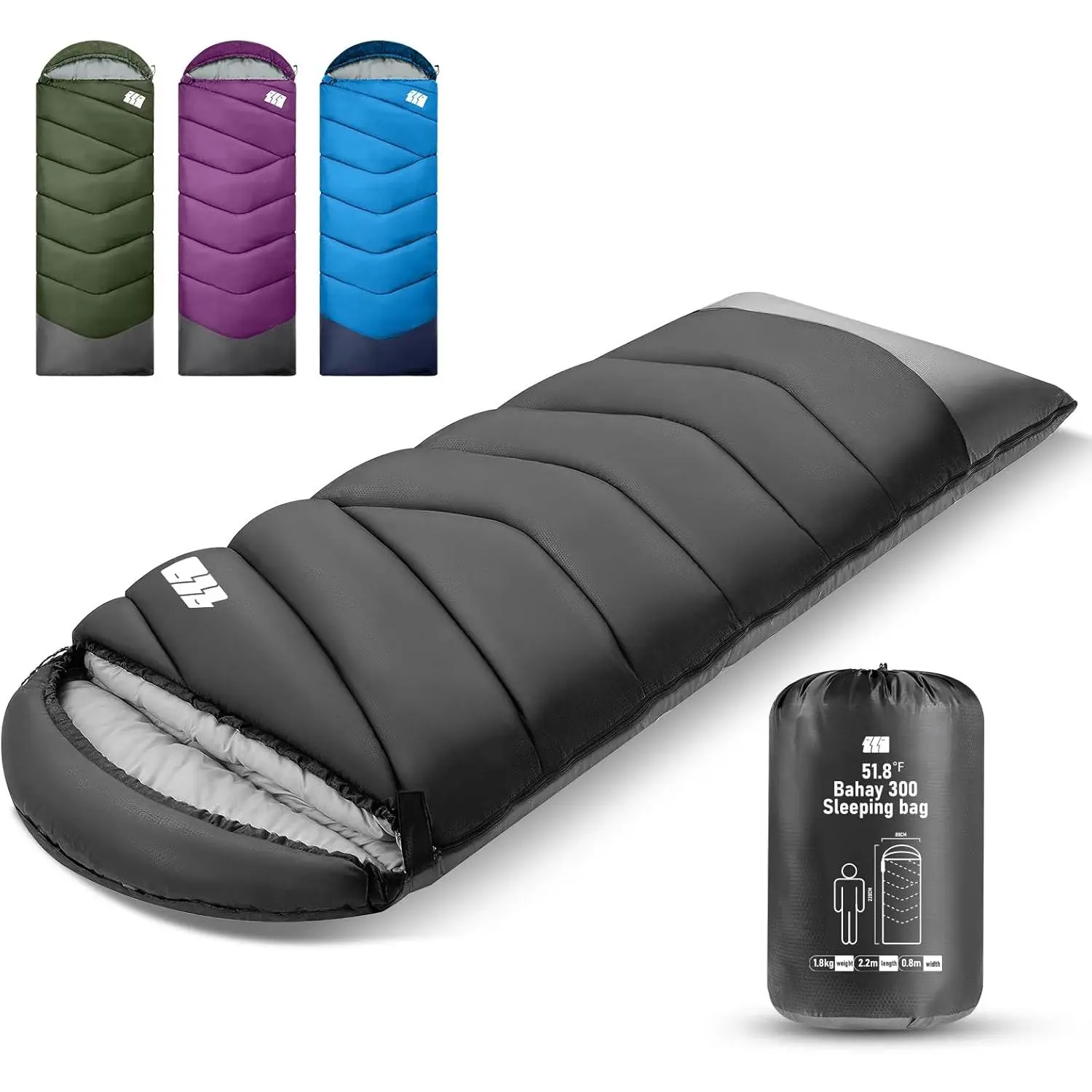 Baby & Maternity Compact Sleeping Bag - Lightweight Waterproof Camping Gear, 3lb(50-70℉)/5.3lb(32-43℉) for Outdoor/Indoor Use, No