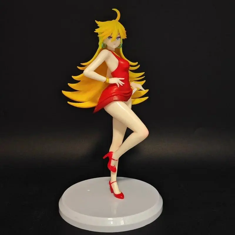 Panty Anime Figure Panty And Stocking With Garterbelt Strap Angel Blonde Girl Statue Desktop Chassis Decor Collectible Model