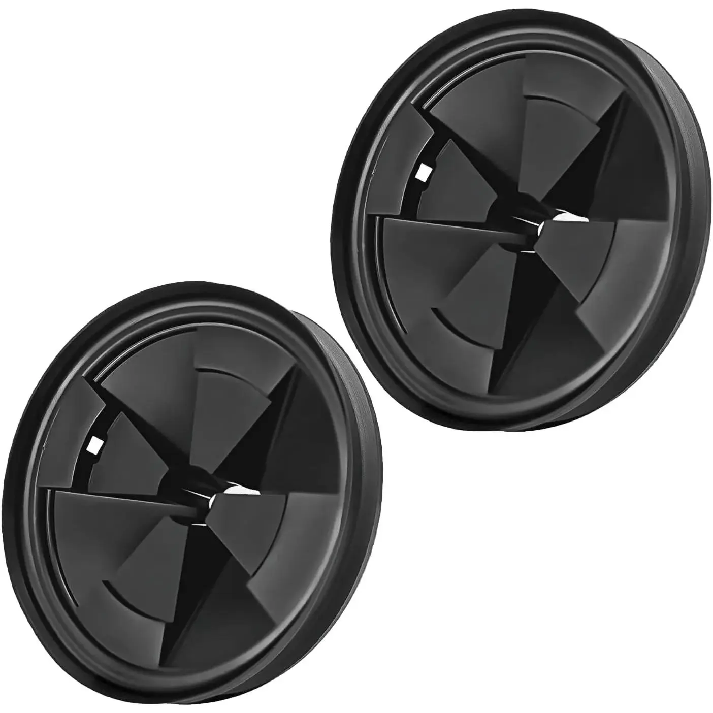 Kitchen 3 1/8-in Rubber Sink Baffle Garbage Disposal Splash Guard - Smooth, Removable Quiet Upgraded Accessory, Compatible with QCB-AM & Evolution Series Models, 2-Piece Sets (Pack Included)