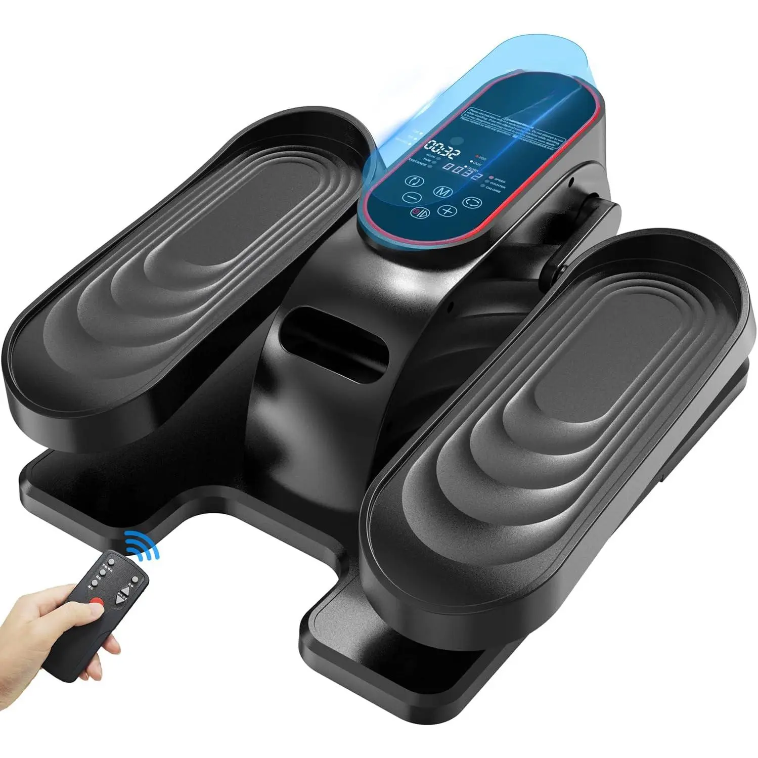 Under Desk Elliptical Exercise Machine,Electric Ellipse Leg Exerciser As Seen On TV,Training Machines While Sitting for Seniors Home,Portable, Quiet, with Remote Control