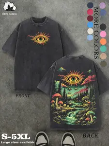 Retro-inspired, water-washed, heavyweight, relaxed fit, Graphic T-shirt for men and women, perfect for fans of alternative metal band tours, streetwear, gifts for vintage music enthusiasts, retro-style streetwear outfits, casual, campus, and commute