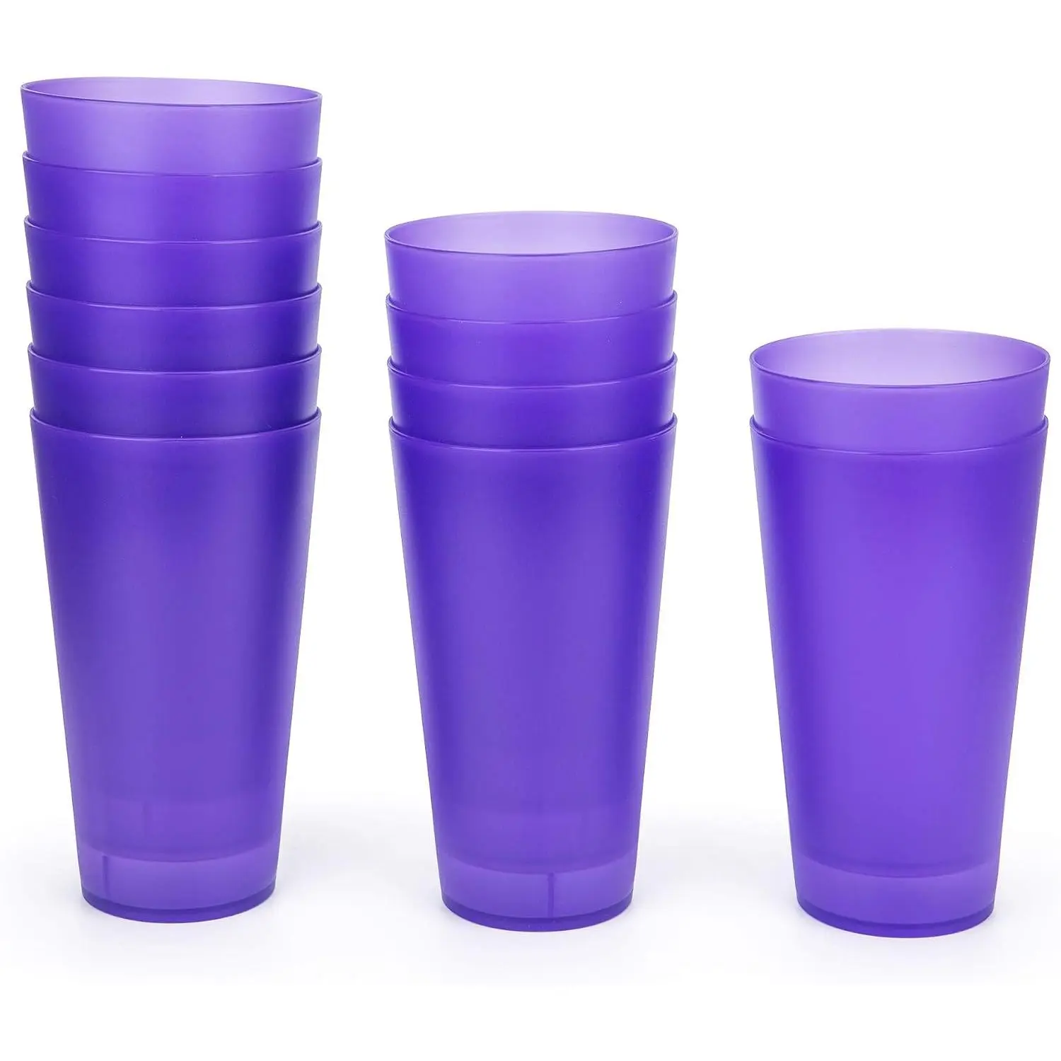 32-ounce Plastic Tumblers/Large Drinking Glasses/Party Cups/Iced  Glasses Set of 12  | Unbreakable, Dishwasher Safe,