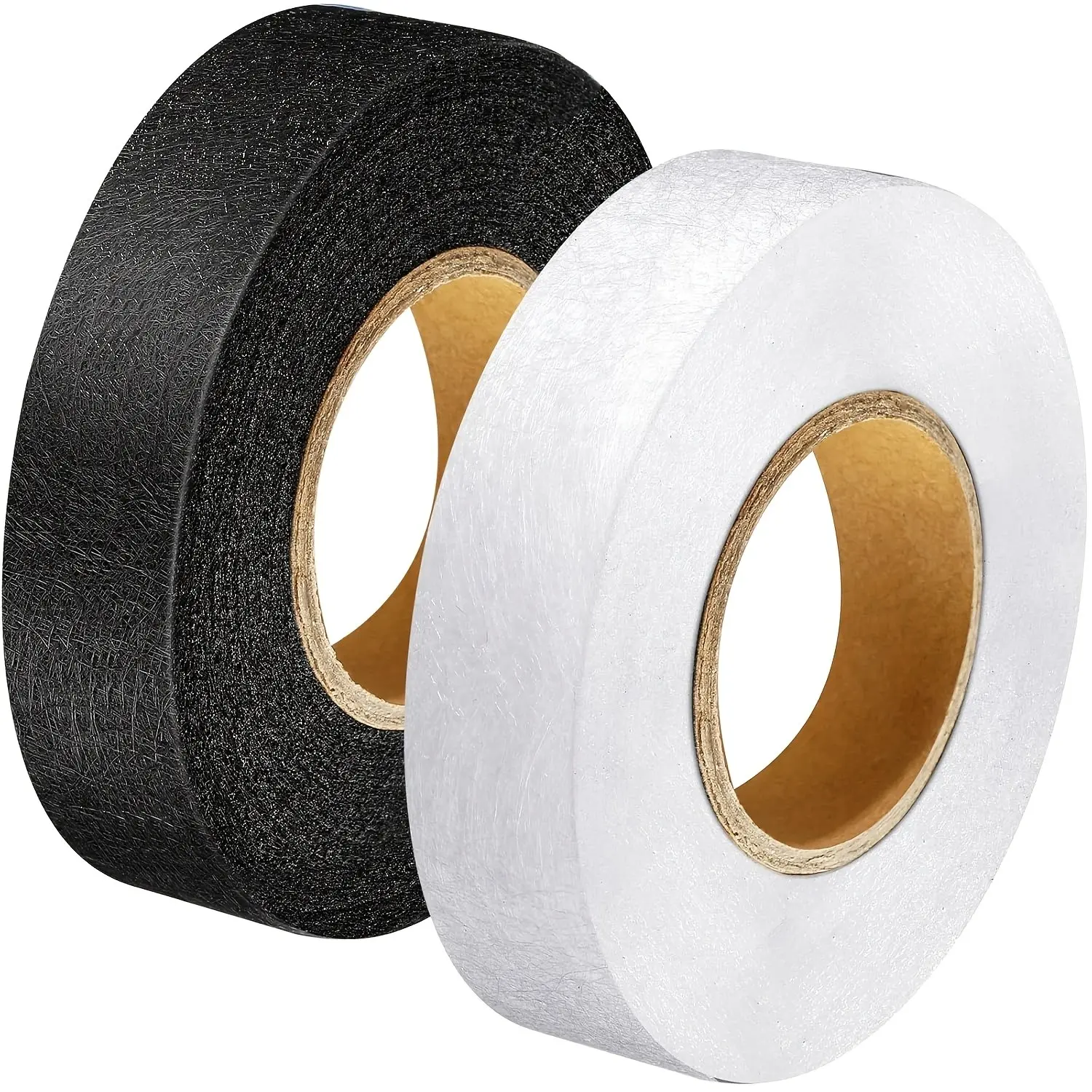 2 Rolls Heat Transfer Tape, Seamless Iron-Free, Sewing Magic Tape, Meltable Tape for Curtains, Pants, Clothes, Easy-To-Use Fabric Adhesive