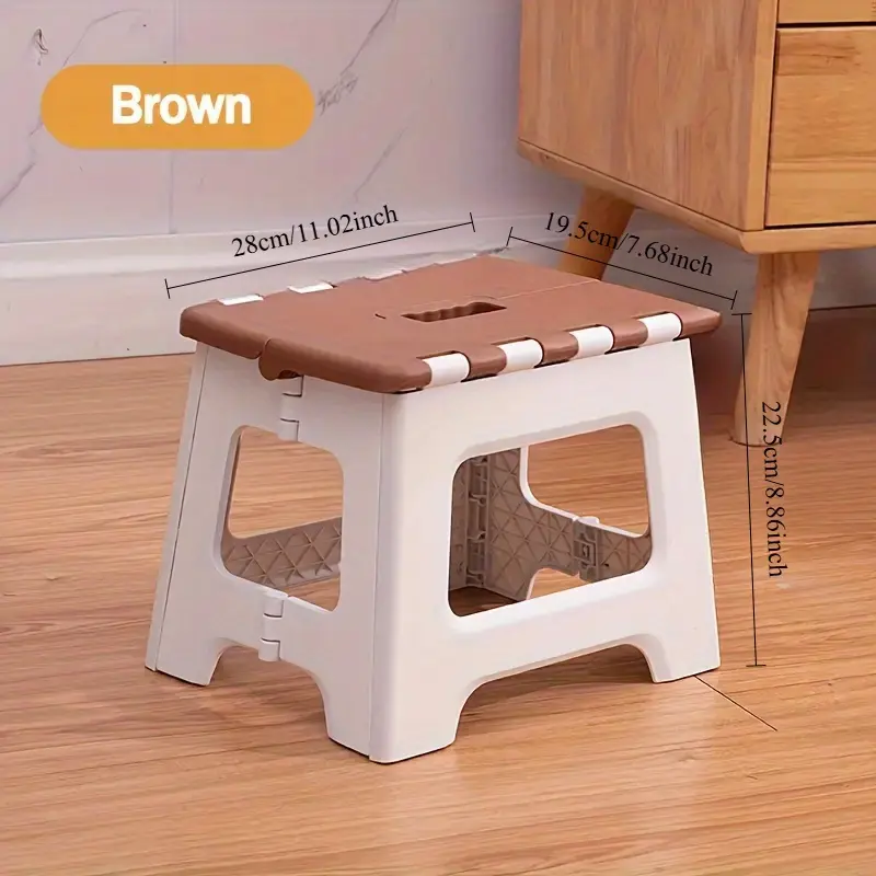 Easy Portable Office Stool, Fashionable, Aesthetic, Durable, Foldable Stool for Home And Office, Convenient, Space-Saving, Easy to Store - 1pc Portable Home Essential, Folding Step Stools