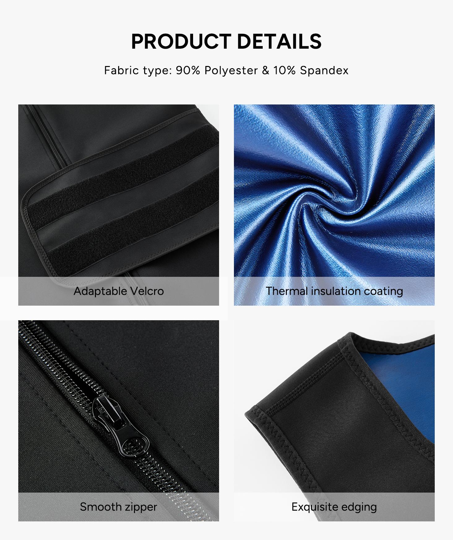 Waist Trainer Sauna Suit for Men Heat-reflecting Sweat Boost Workout Gym Compression Tank Top Activewear