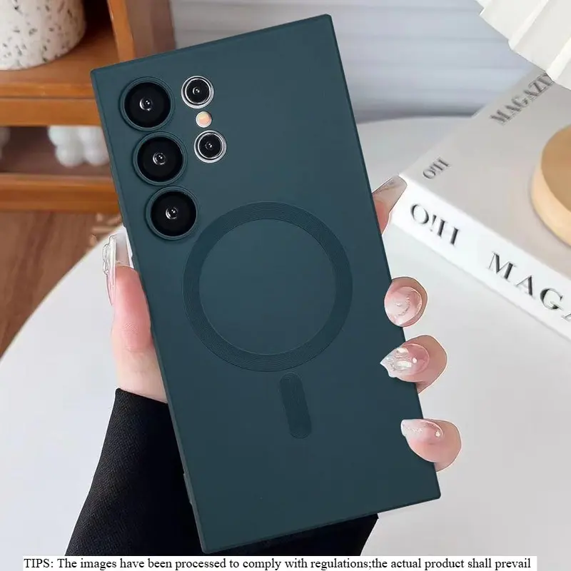 New Luxury Magnetic TPU Case Cover with Lens Protection for Samsung for GalaxyS26, S25, S24, S23, S22, S21 Ultra Plus, S25 Ultra, S24 Ultra, Designed for a Slim Fit, Anti-Scratch
