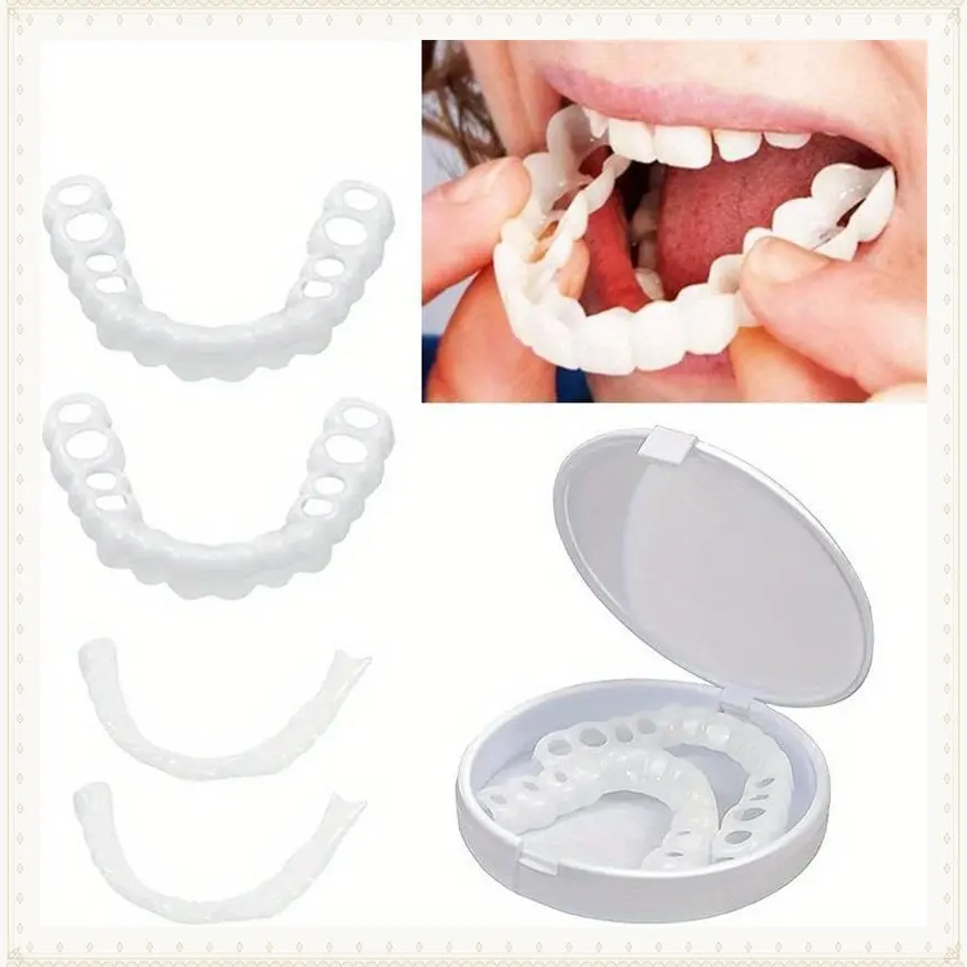 set of upper and lower teeth, simulated braces, whitening braces, simulated dentures, and products that can decorate teeth Tooth decoration Oral gifts