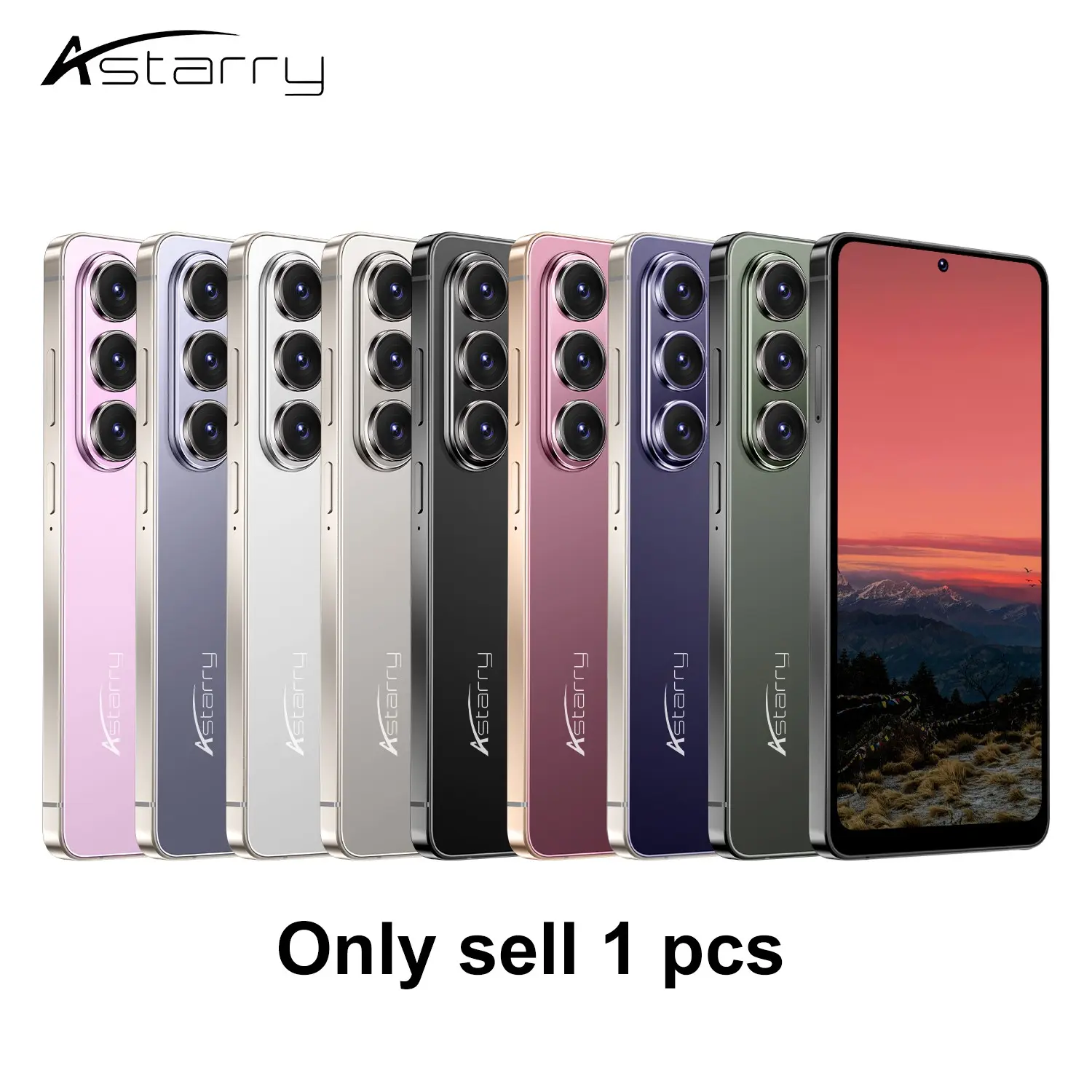 Astarry-26 Ultra Large Screen Android Mobile Smartphone, 6.75-Inch Eye-Care Screen, 3gb+32GB RAM, 5+13mp Camera, 4100mah Battery, Dual Sim, Face Unlock, Android Phone