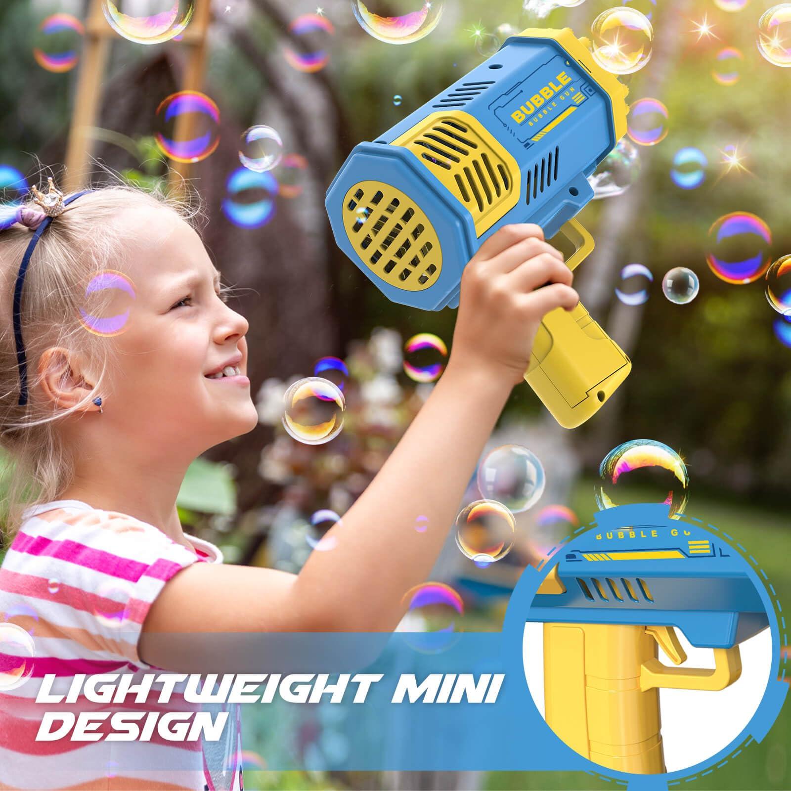 Bubble Gun Toy 2 Pack, Bubble Blaster for Kids Boys Girls, Summer Outdoor Toy, Ideal for Birthday Wedding Event Gifts, Suitable for Outdoor Play