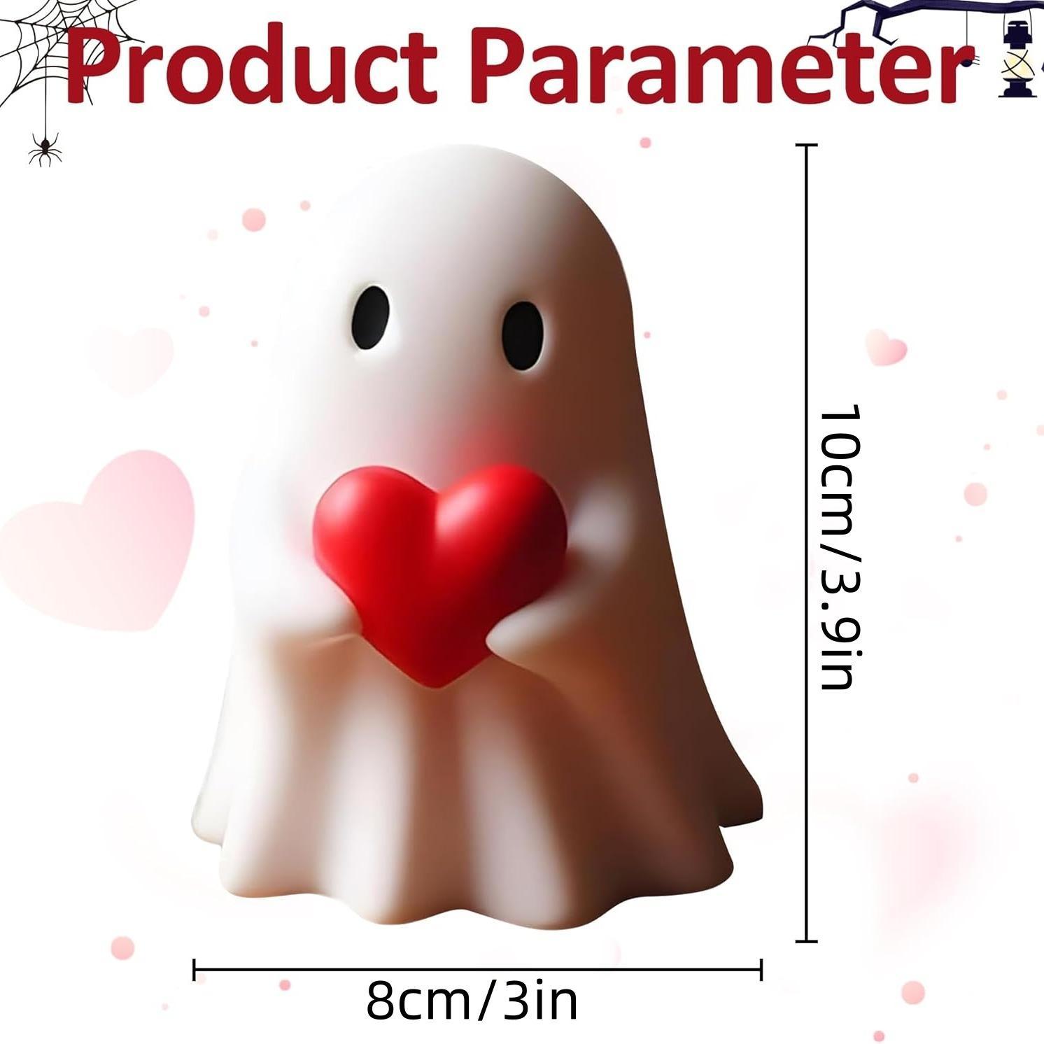 Ghost Design Ornament, Cute Ghost Decoration, Spooky Resin Sculpture, Halloween Decoration for Indoor and Porch Decor, Decorative Figurines