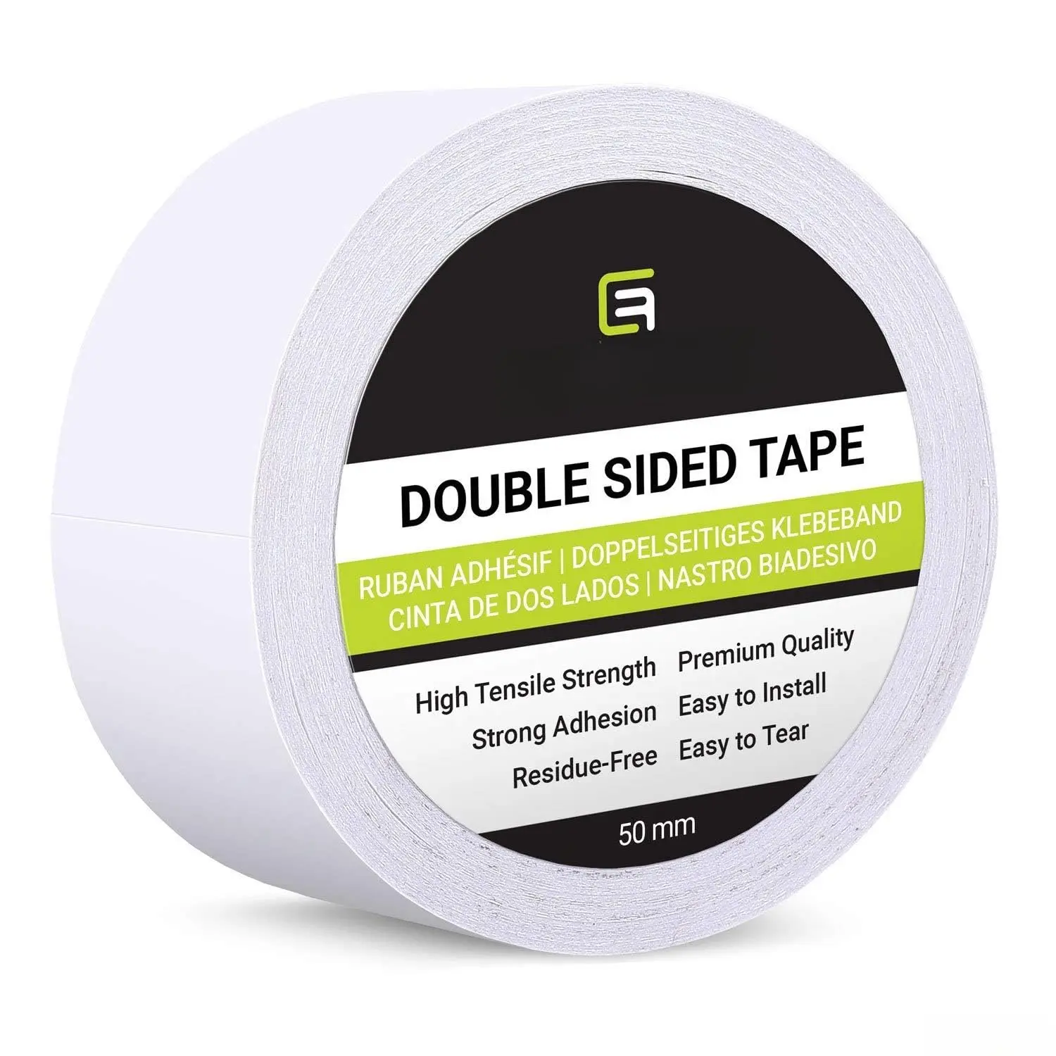 Double Sided Adhesive Tape - for Arts and Crafts, DIY and Office - Quick and Easy to Use  Paper, Glass, Plastic, , Metal and Fabric (1 Roll 19.7" X 27 Yards)