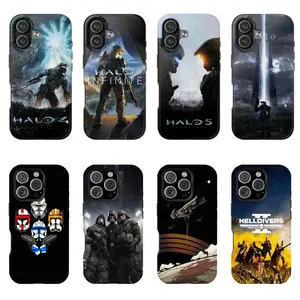 Halo Reach Ver 2 Double-layer durable phone Cases For iPhone 17 16 15 14 13 12 Promax Pro Plus, hard shell protection ,Unique design,best Gift