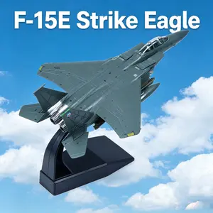 1/100 Scale F-15E Eagle Fighter Jet Alloy Diecast Collectible Model, US Air Force Eglin Base Aircraft, Ideal for Adult Collection, Display or Gift