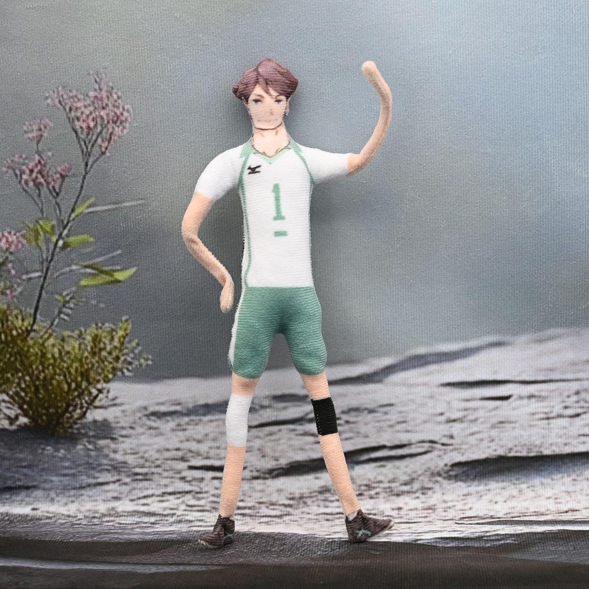 Anime Haikyuu Hinata Shoyo Kozume Kenma Cosplay Keychain Plush Cotton Doll Slender Twistable Shape Room Decoration Festival Gift