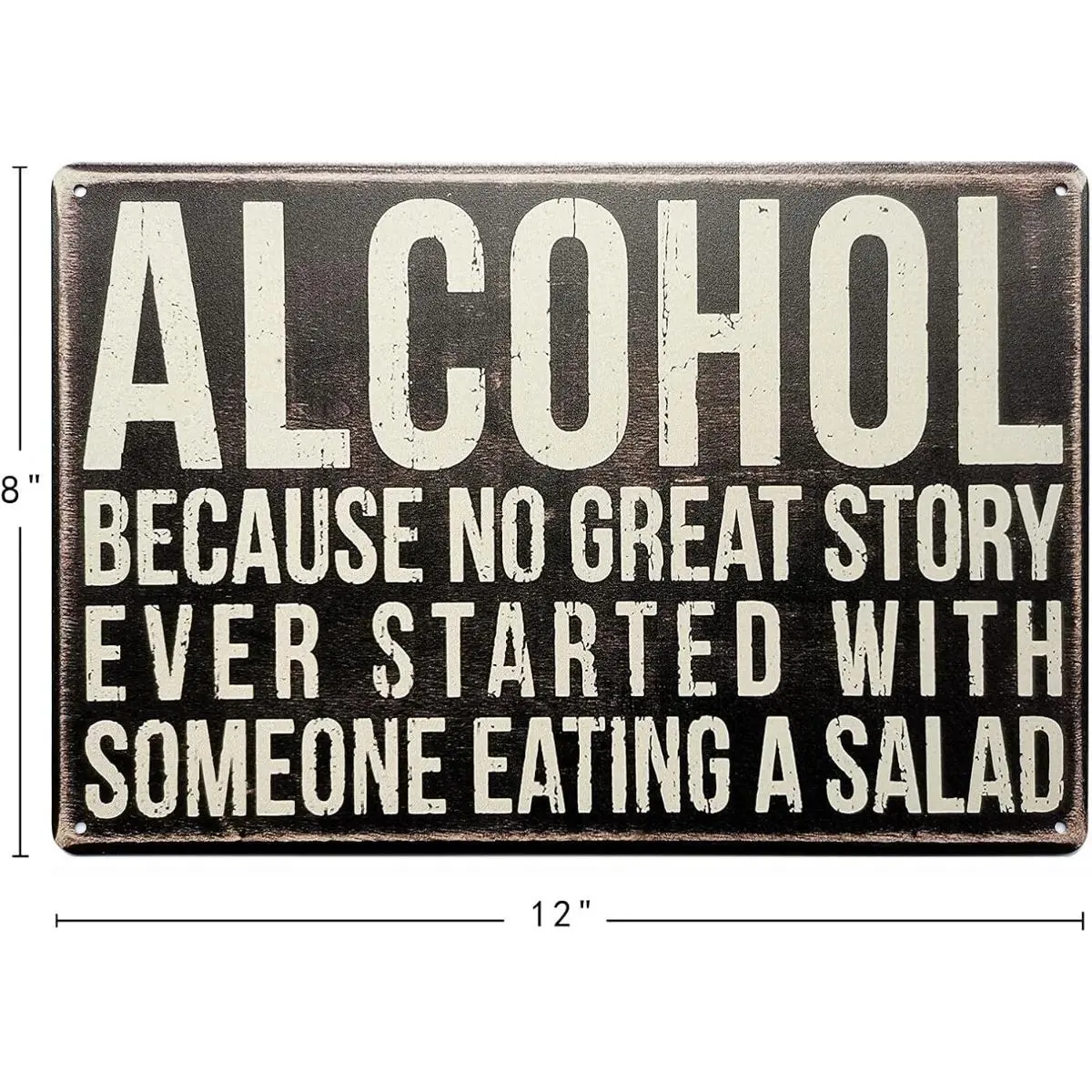 8x12in Rustic Retro Vintage Black Funny Metal Bar Plaque - Home Supplies Plaque, Alcoholic Beverages Quote Sign, Beer Lovers Adult Gift, Man Cave Wall Art Home Accessory