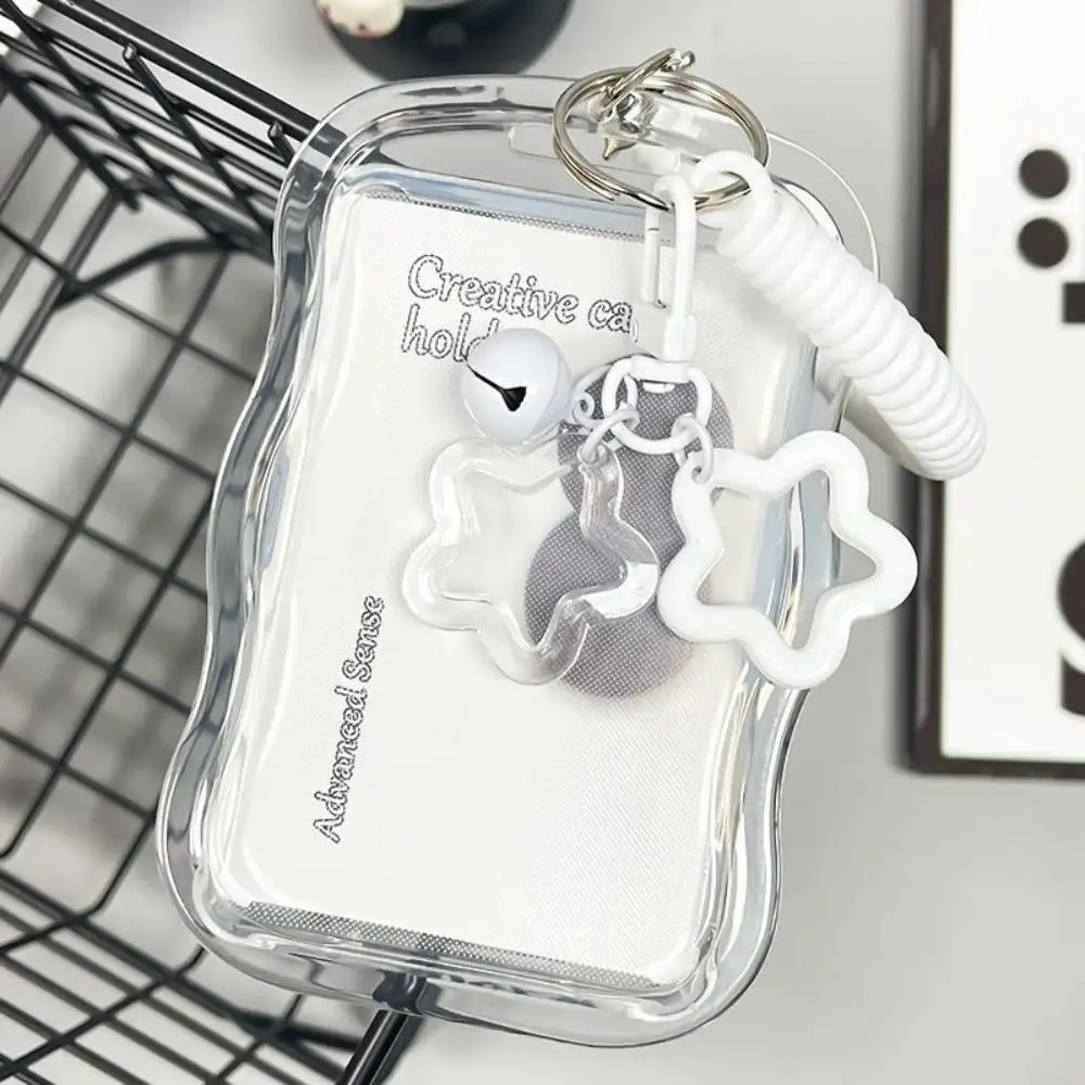 Clear Card Holder Sleeve, Transparent ID Badge Holder for Students, Transit Cards, Work IDs & Daily Use