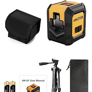 100 Feet Self-Leveling Green Beam Horizontal and Vertical-Line for Home Decoration, Battery Included (NK01G With 47 inch Tripod)