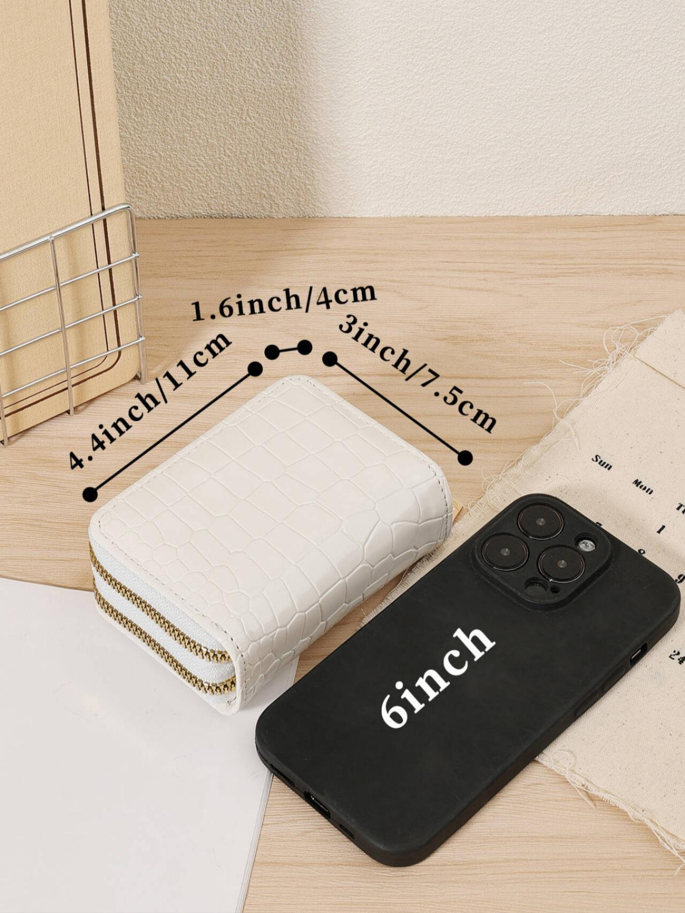 Fashionable Butterfly & Heart Pattern Card Holder, Minimalist Double Zipper Portable Short Wallet, Large Capacity Multifunctional Card Bag, Cardholder, Exquisite Cardholder, Card Organizer