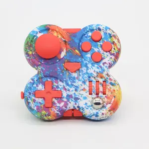 Silicone Button 4 Sides Fidget Handle Mini Finger Cube Toy Popular Pocket Stress Relief Fidget For Office & Daily Use
