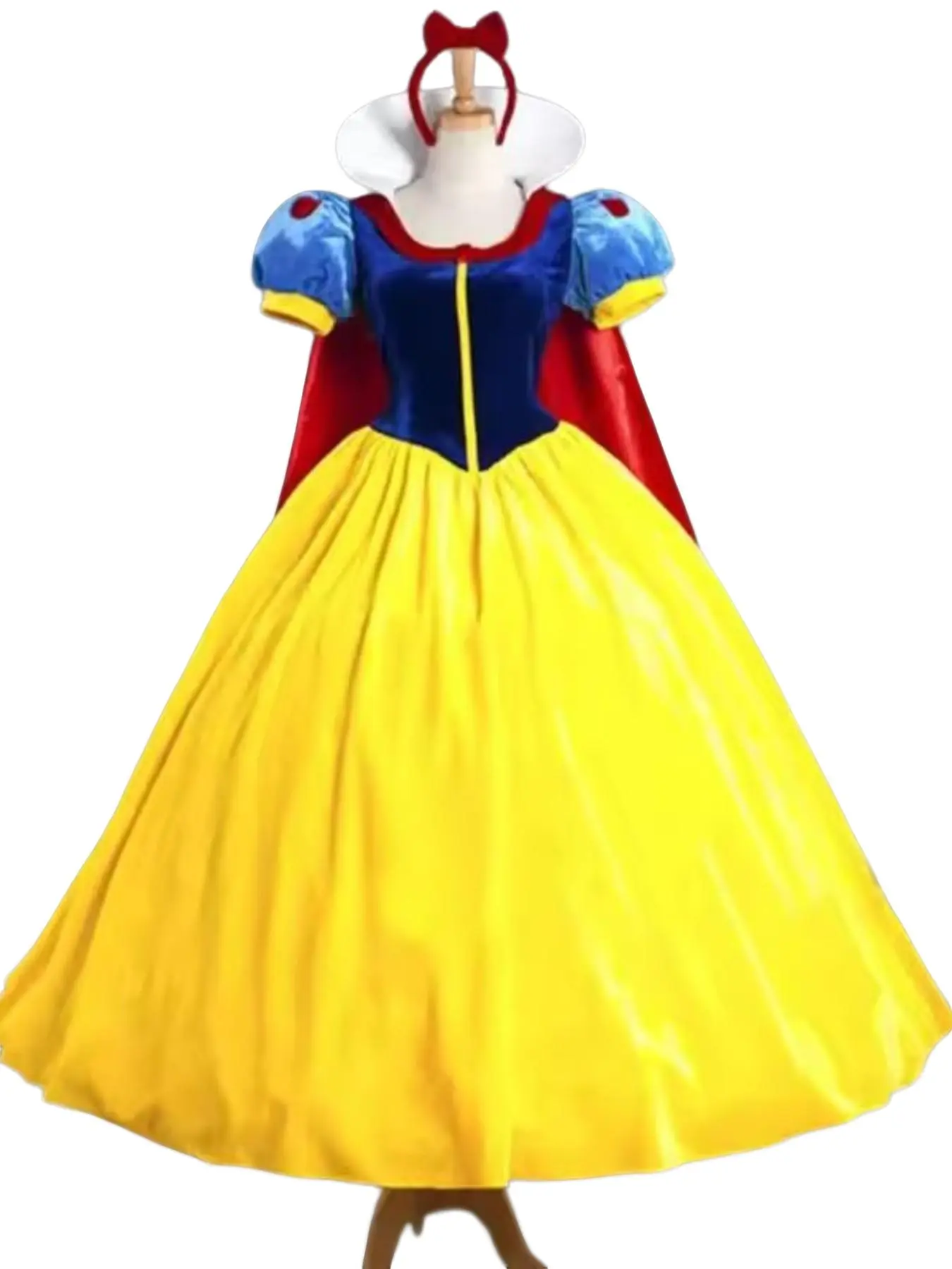 Princess Cosplay Halloween Carnival Party Dress, Eve Birthday Outfit, Adult Role Play Costume, Slim-Fitting Solid Dress, All Seasons, Unlined, Women's Clothing