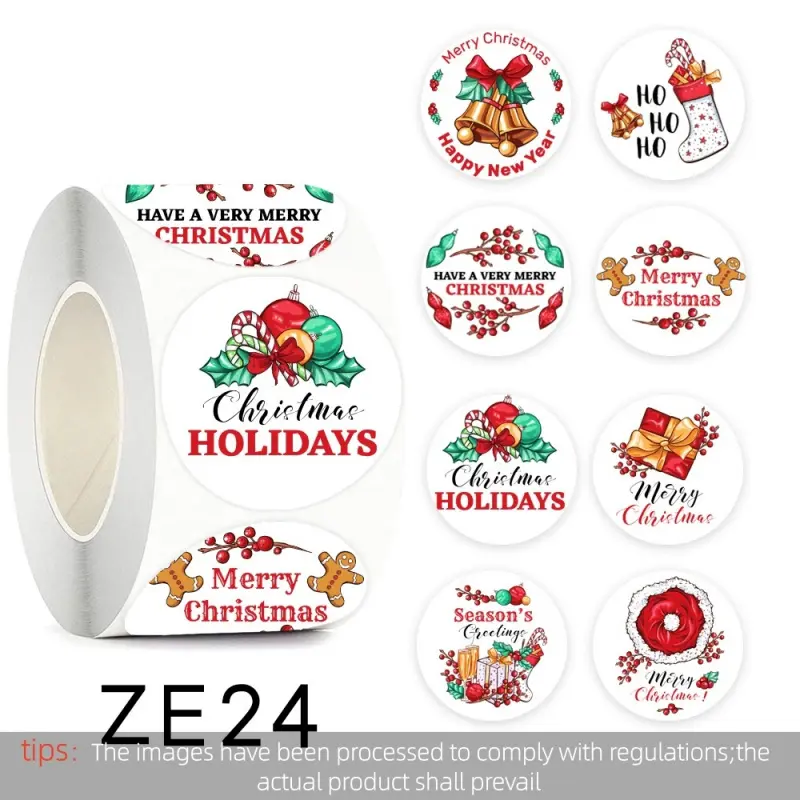 500 Pcs/Roll Christmas Stickers - Festive Decor Decals for Gift Wrapping, Cards & Home Ornament RecordingYourLife Store