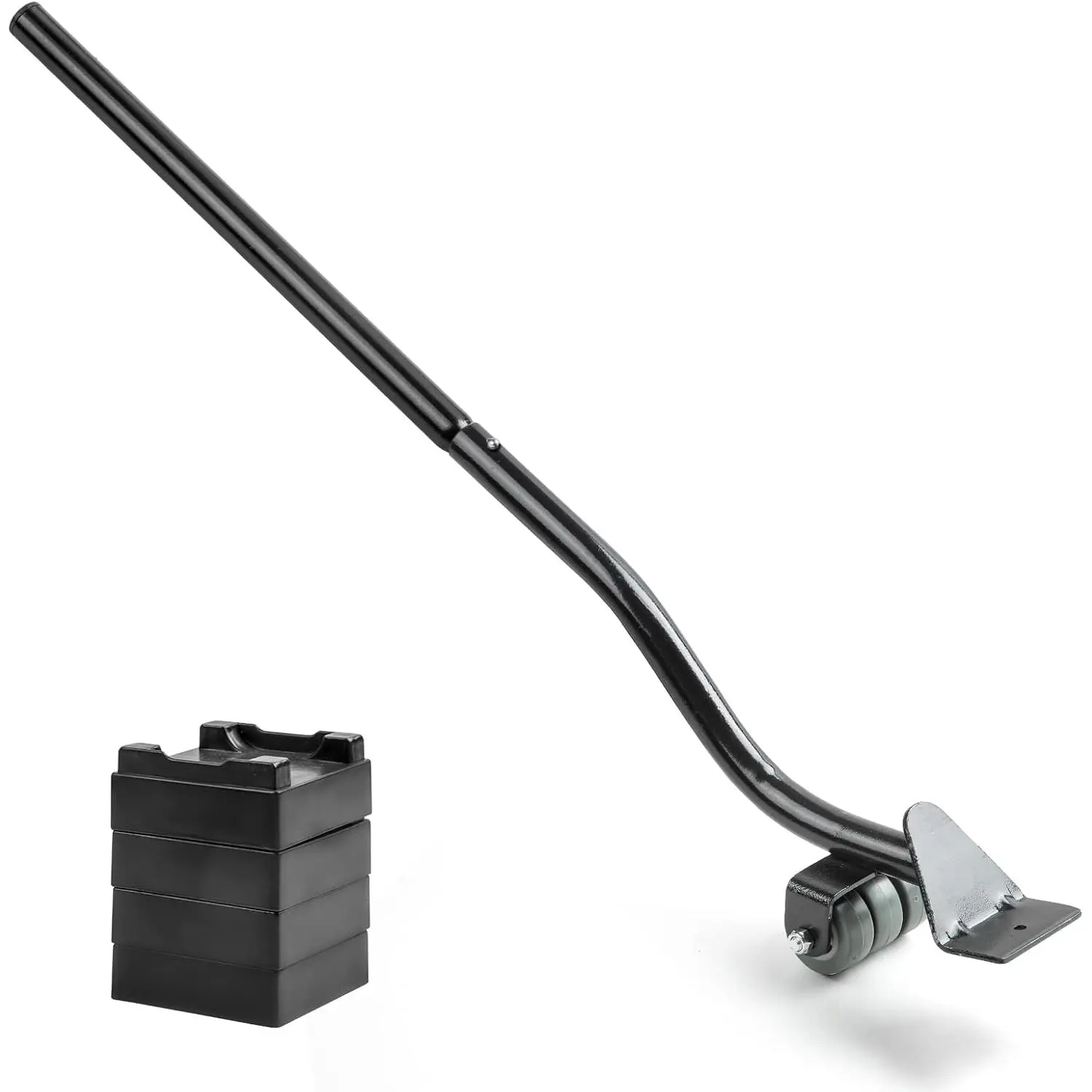 22" Furniture Lifter Tool, Appliance Metal Lifter for Heavy Furniture Black | 1 Lifter Tool, 4 Raise Blocks, Movers, Sliders & Wheels to Move Sofa, Refrigerator, Washing Machine Easily & Safely