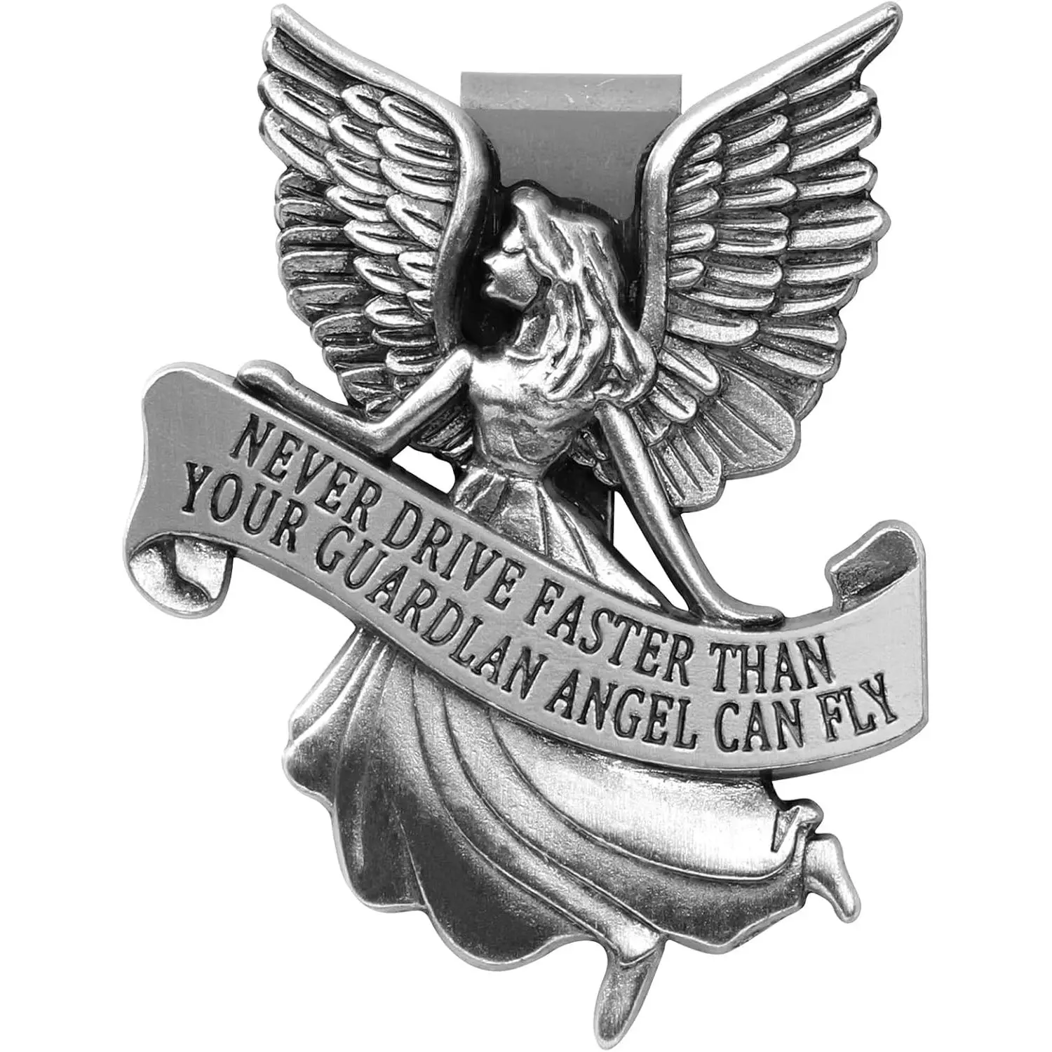 Guardian Angel  Visor Clip, . Christopher Medal for ,  Accessories Safety Gifts for  Drivers Teens Boys Parent Family ,   Gifts (Guardian Angle-1)