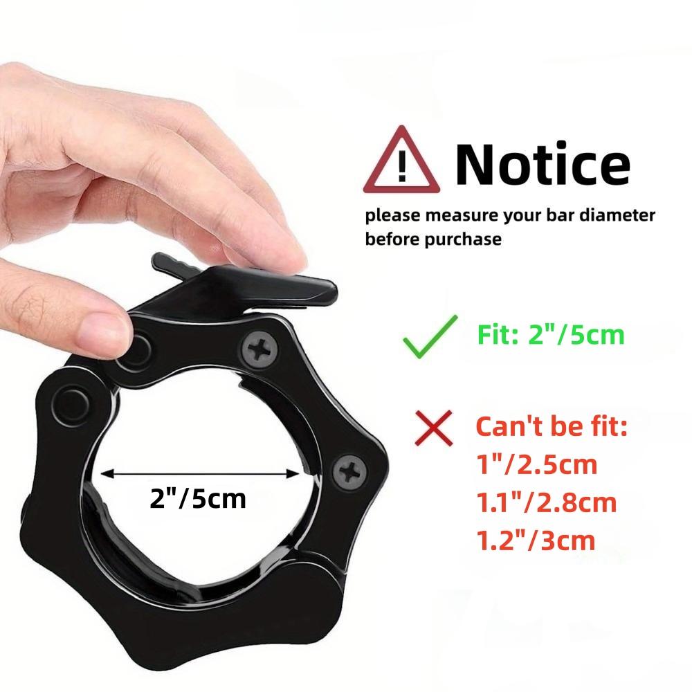 Olympic Barbell Set - One Set. Quick-release anti-slip locking barbell plate clamps, suitable for weightlifting and gym fitness training