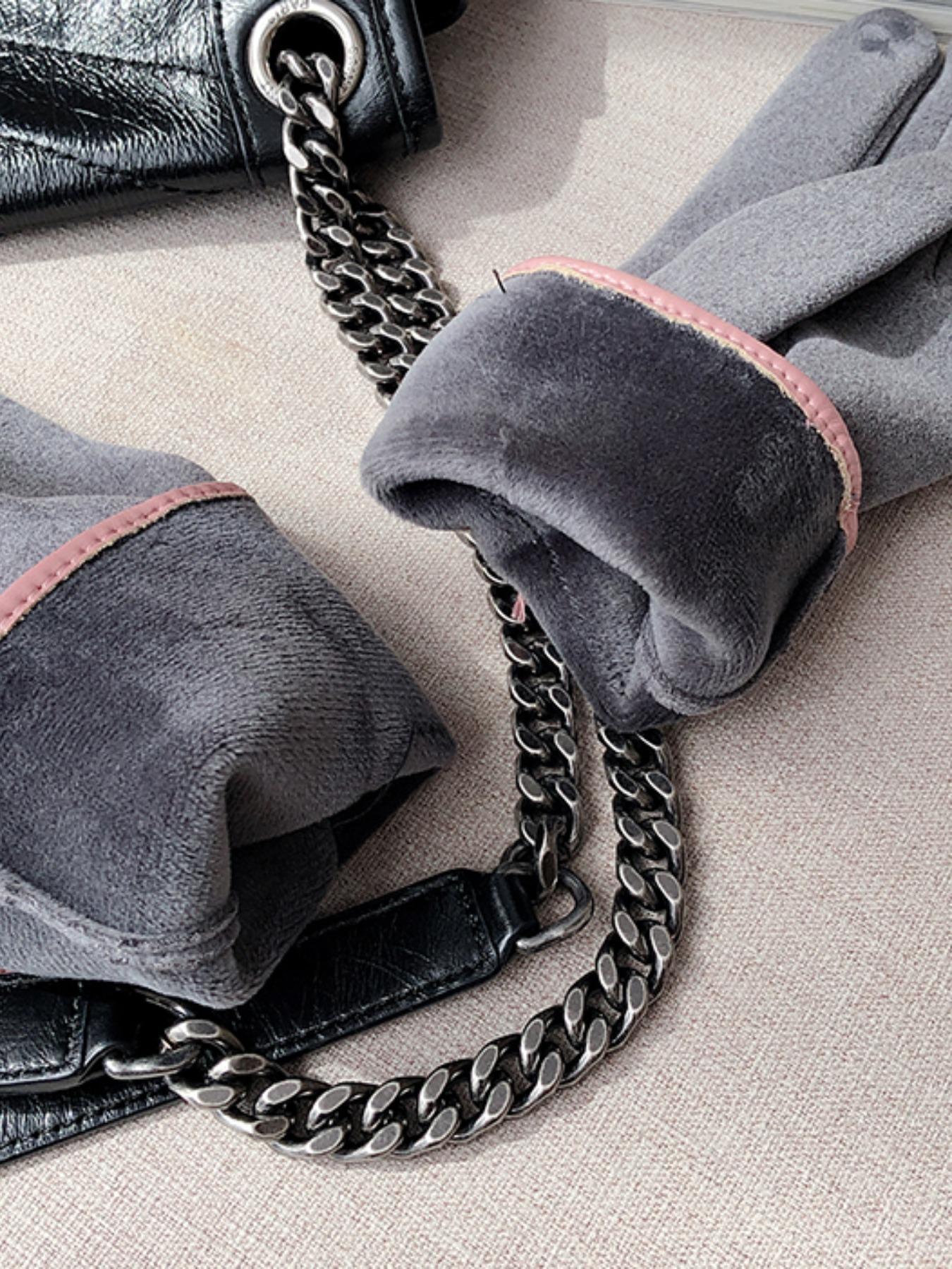 Women's Elegant Bowknot Decorated Textured Gloves, Casual Trendy Warm Modern Gloves for Fall & Winter, Fashionable Gloves for Women & Girls for Daily Use