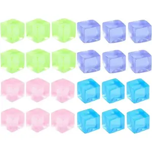 24Pcs Stress Balls Fidget Toys Adults, Ice Cube Toys - Square Squeeze Ball Toys, Squeeze Toys - Small, Stress Balls for Adults, Easter, Christmas, Party Favors, Stocking Stuffersfidget toys