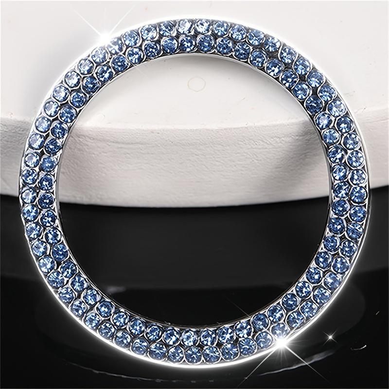 Rhinestone Decor Car Engine Start Stop Button Ring, Car Engine Start Stop Button Decoration Circle, Car Interior Accessories for Women, Car Decorations, Sticker for Cars