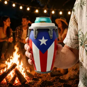 Conga Style Can Holder, 3D Printed 12oz Portable Beverage Cup Stand for Parties & Festivals, Outdoor Picnic Accessory Bar Table Decor Lightweight Drink Storage Ornament