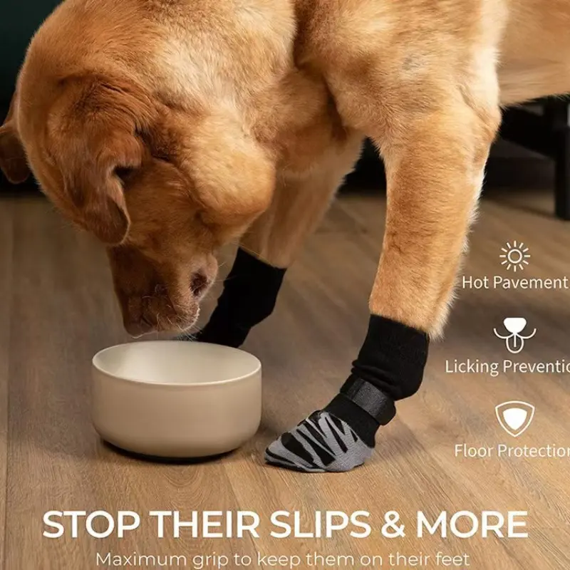 Pet Outdoor Socks, Non-Slip Breathable Anti-Dirty Anti-Catch Dog Socks, All-Season Wear, Comfortable and Durable Design, Clothing