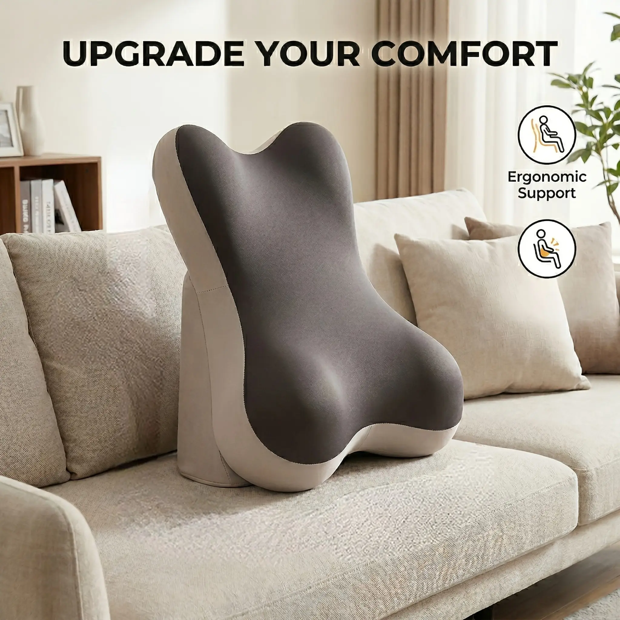 Memory Foam Care Cushion, Adjustable Bed Wedge Pillow Set, Comfortable Back and Neck Support, Multi-Functional Lumbar Pad, Non-Slip Elevating Pad, Neck Rest Cushion, Sleep Cushion