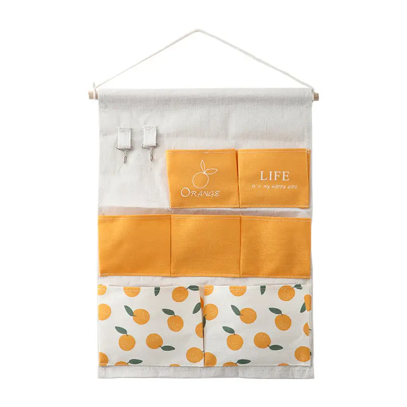 Hanging Fabric Wall/Over Door Storage Organizer - Multiple Pocket Pouch for Bedroom & Closet