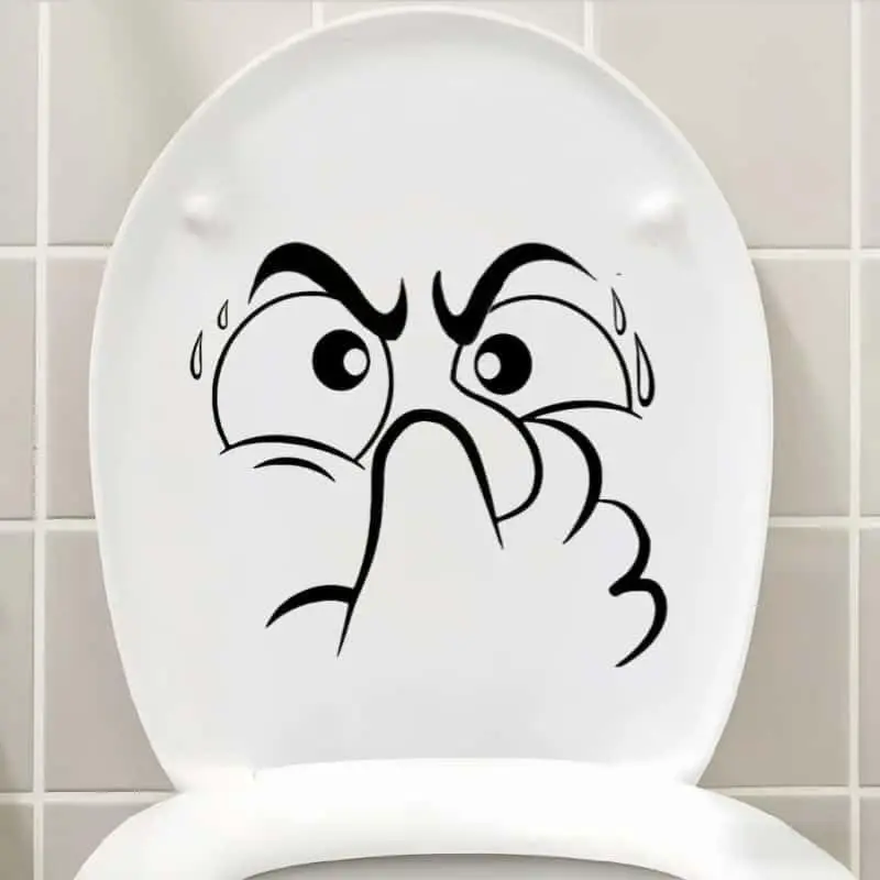 Humorous Expression Toilet Sticker, Bathroom Decorative Adhesive Decal, Fun Wall Decoration for Bathrooms & Restrooms, Bathroom Decorations, Bathroom Decoration Accessories, Bathroom Accessory, Bathroom Decor Supplies, Bathroom Essentials Accessories