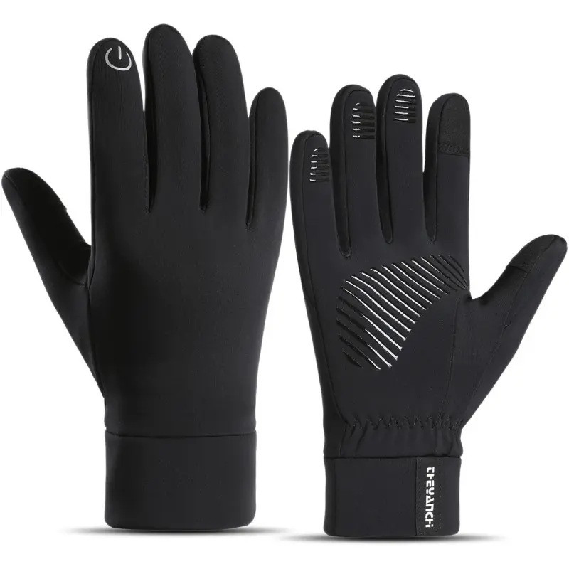 Cycling gloves men's outdoor waterproof, non-slip and wear-resistant touch screen cycling sports warm cycling gloves