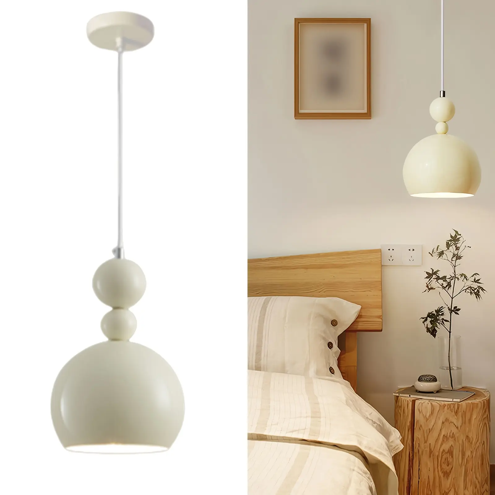Modern Minimalist Chandelier, Three-Head Pendant Light, Ceiling Mounted, Suitable for Dining Room, Living Room, Bedroom