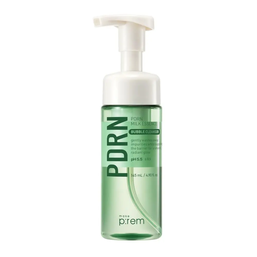 MAKE P:REM PDRN Milk Essence Bubble Cleanser, 4.90 fl.oz. (145mL)
