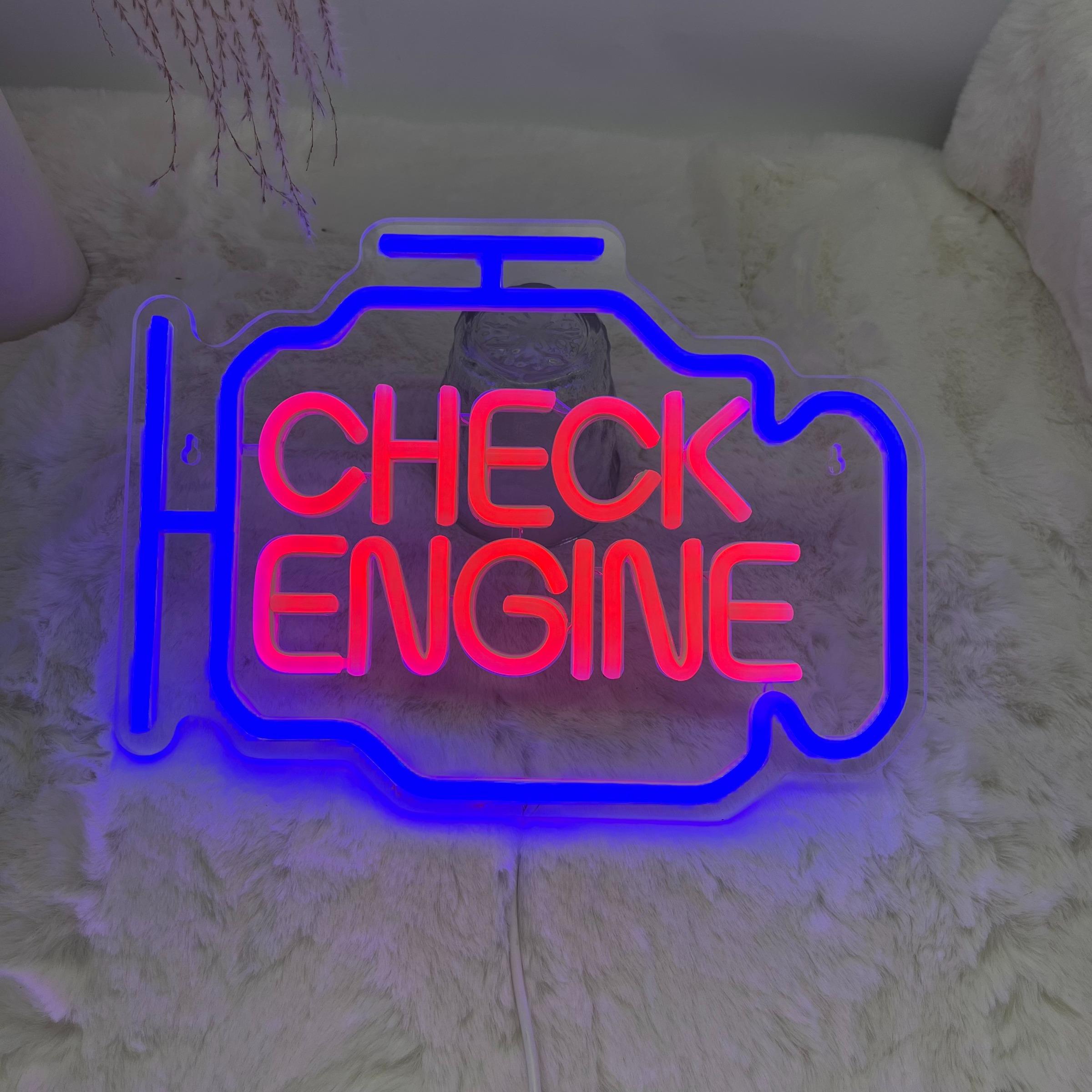 LED Neon Engine Shaped Decorative Light, Neon Accent Lights for Indoor Decor, USB Powered and Dimmable, Perfect for Parties and Events