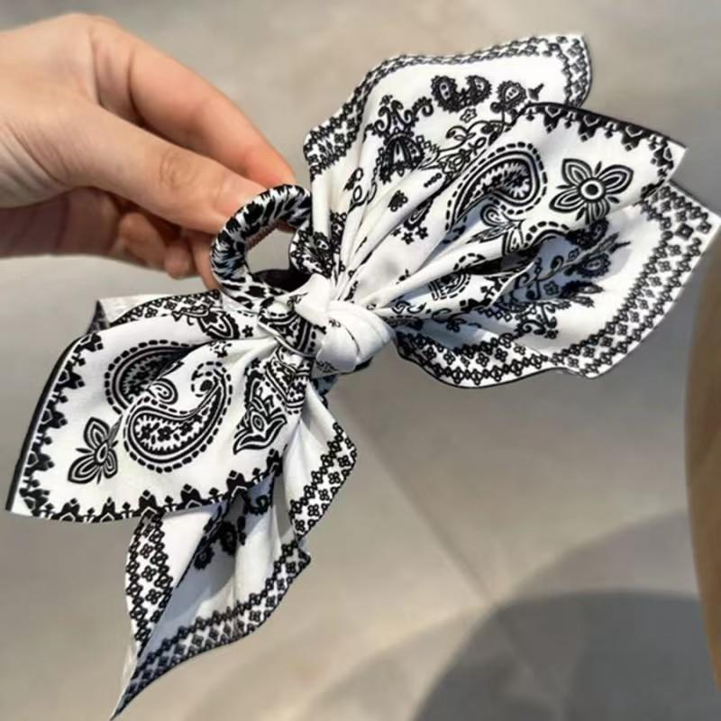 Women's Elegant Paisley Pattern Bowknot Design Hair Claw, Vintage Trendy Hair Claw, Fashionable All-match Hair Accessories for Women, Prom Hair Clip for Special Occasions
