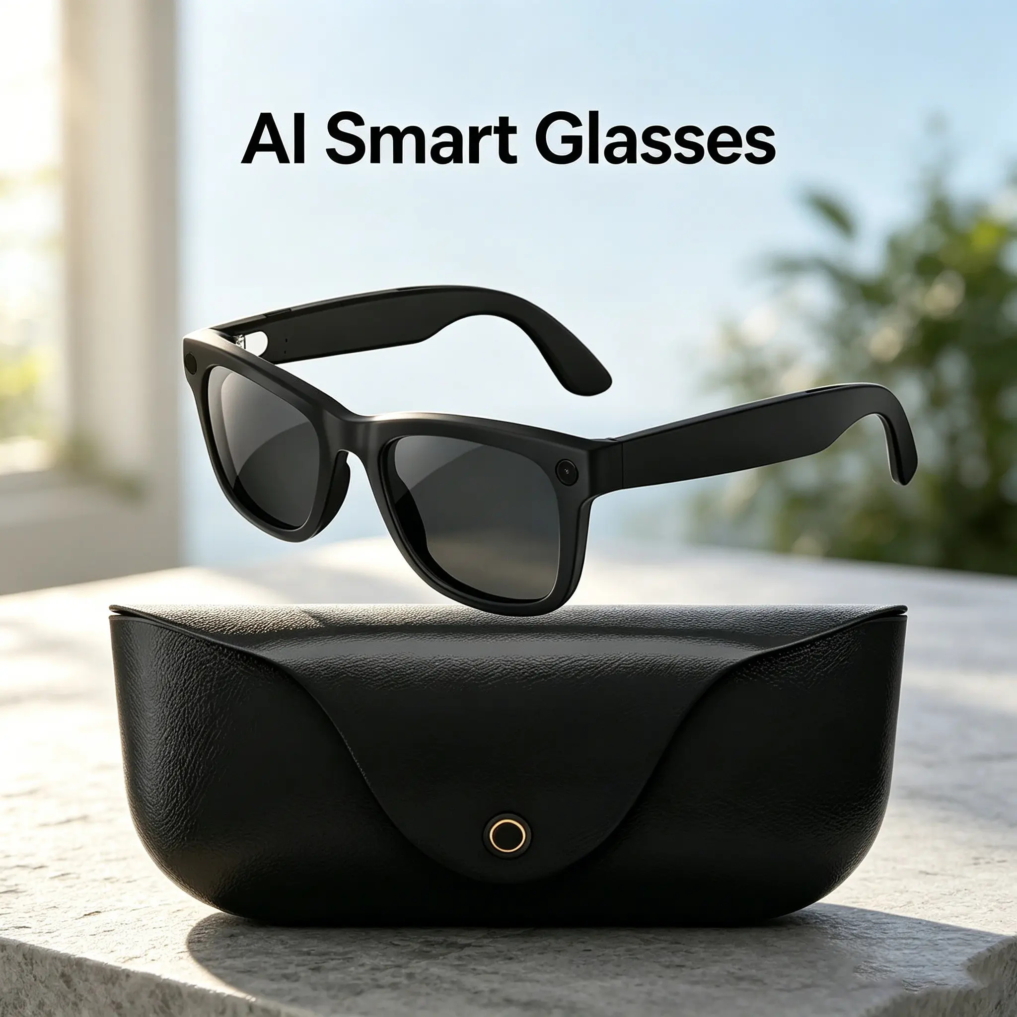 Smart Ai Glasses with HD Camera, Ai Voice Translation, Bluetooth-compatible Calling, Music, Smart Glasses, Non-Color Changing, Built In Battery