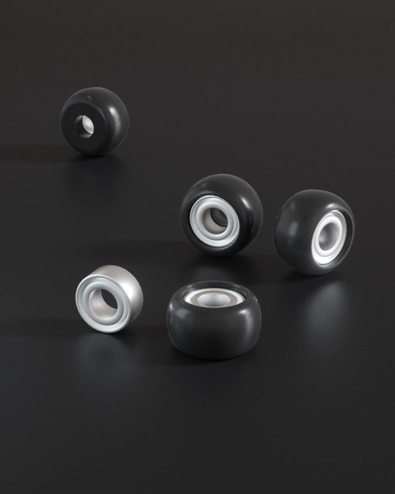 Pro Wooden Fingerboard DIY Kit| 5-Ply Maple Deck & High-Speed Bearing Wheels| Premium PU Grip Tape Mini Skateboard Desk Toy