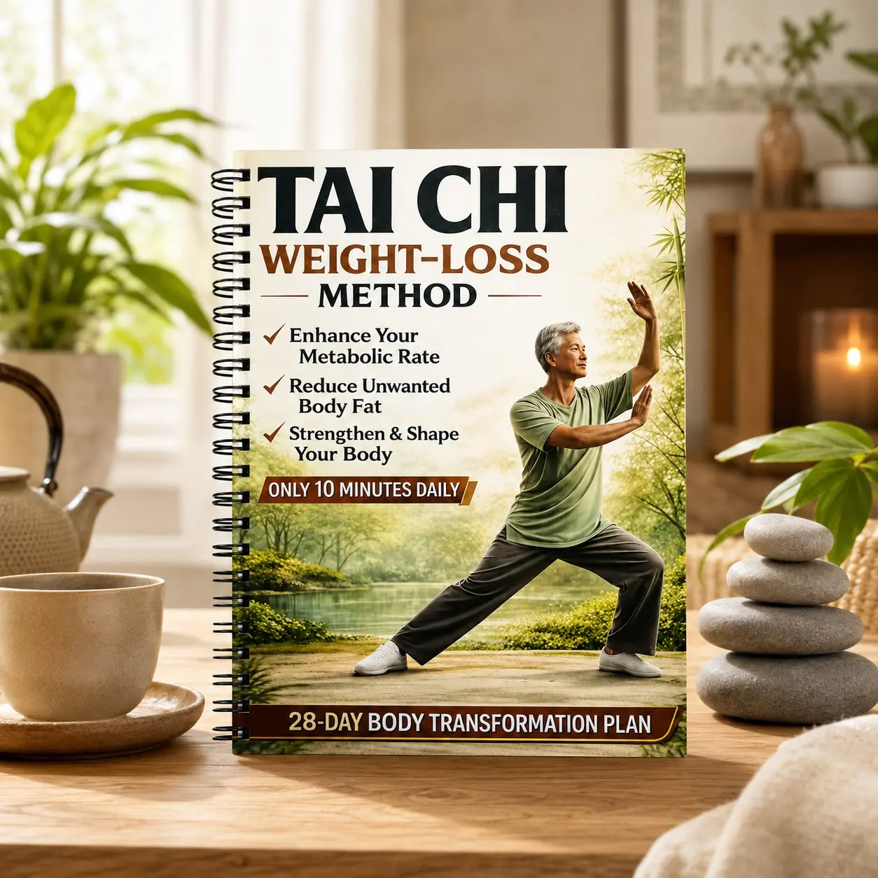 Tai Chi Weight Loss Method: 28-Day Body Transformation Plan, Beginner Tai Chi Workout Guide, 10-Minute Daily Practice for Metabolism Boost