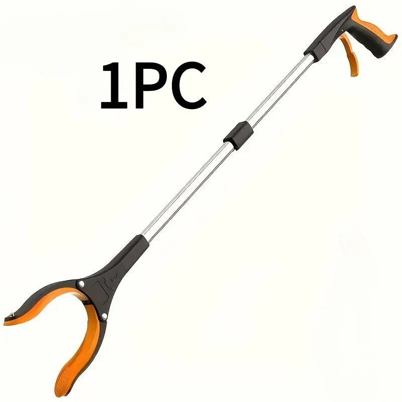 1 Reach Tool/ Gripper 32-inch foldable reach gripper picking tool, with 360 rotating jaws and magnetic tip, upper gripper of garbage picker, lightweight gripper